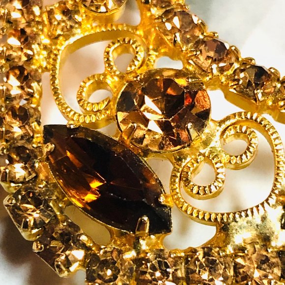 Delizza and Elster Julianna Vtg Rhinestone Belt Buckle main image 5